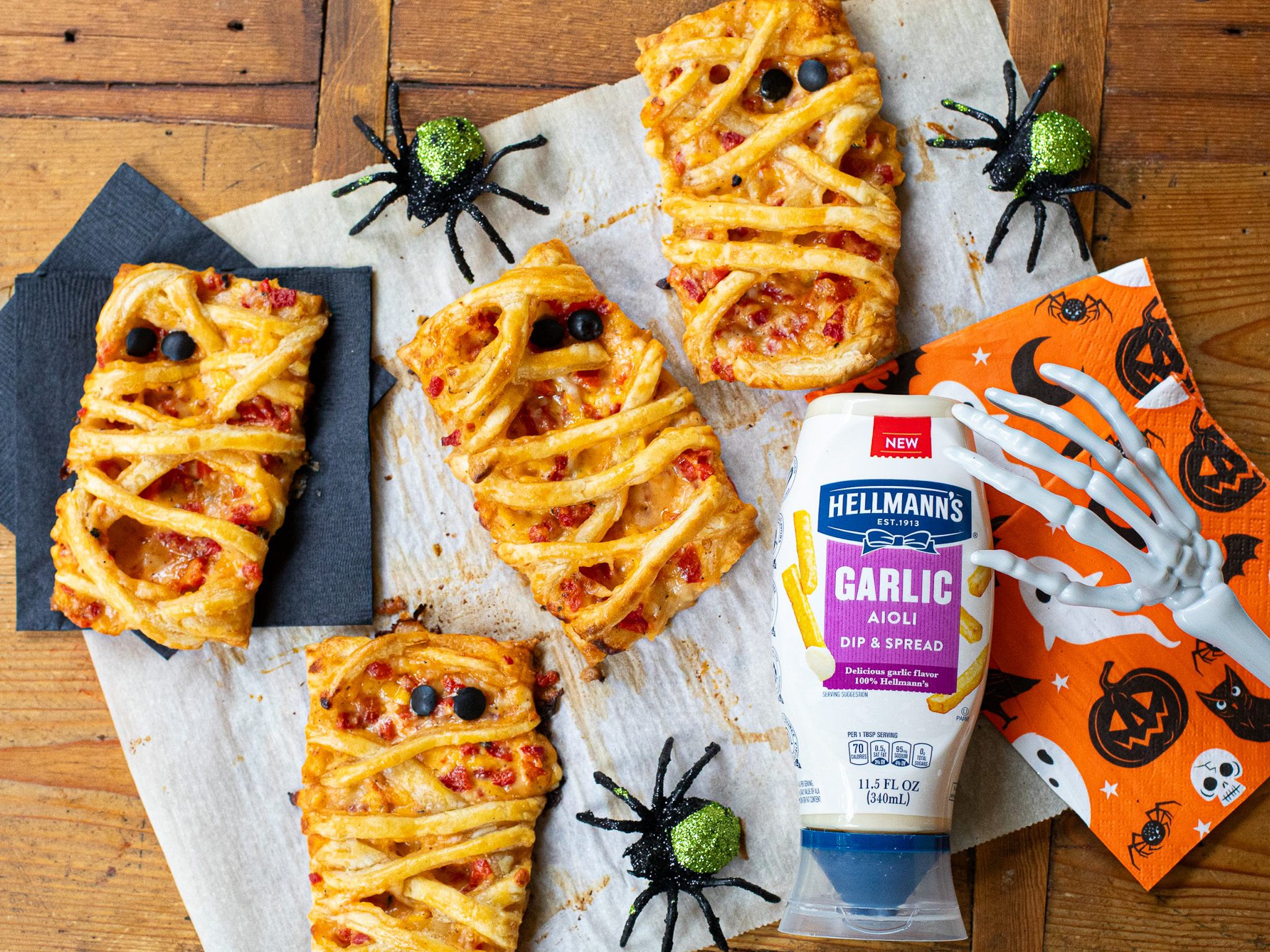 Stock Up On BOGO Hellmann’s For My Pimento Cheese Hand Pie Mummies