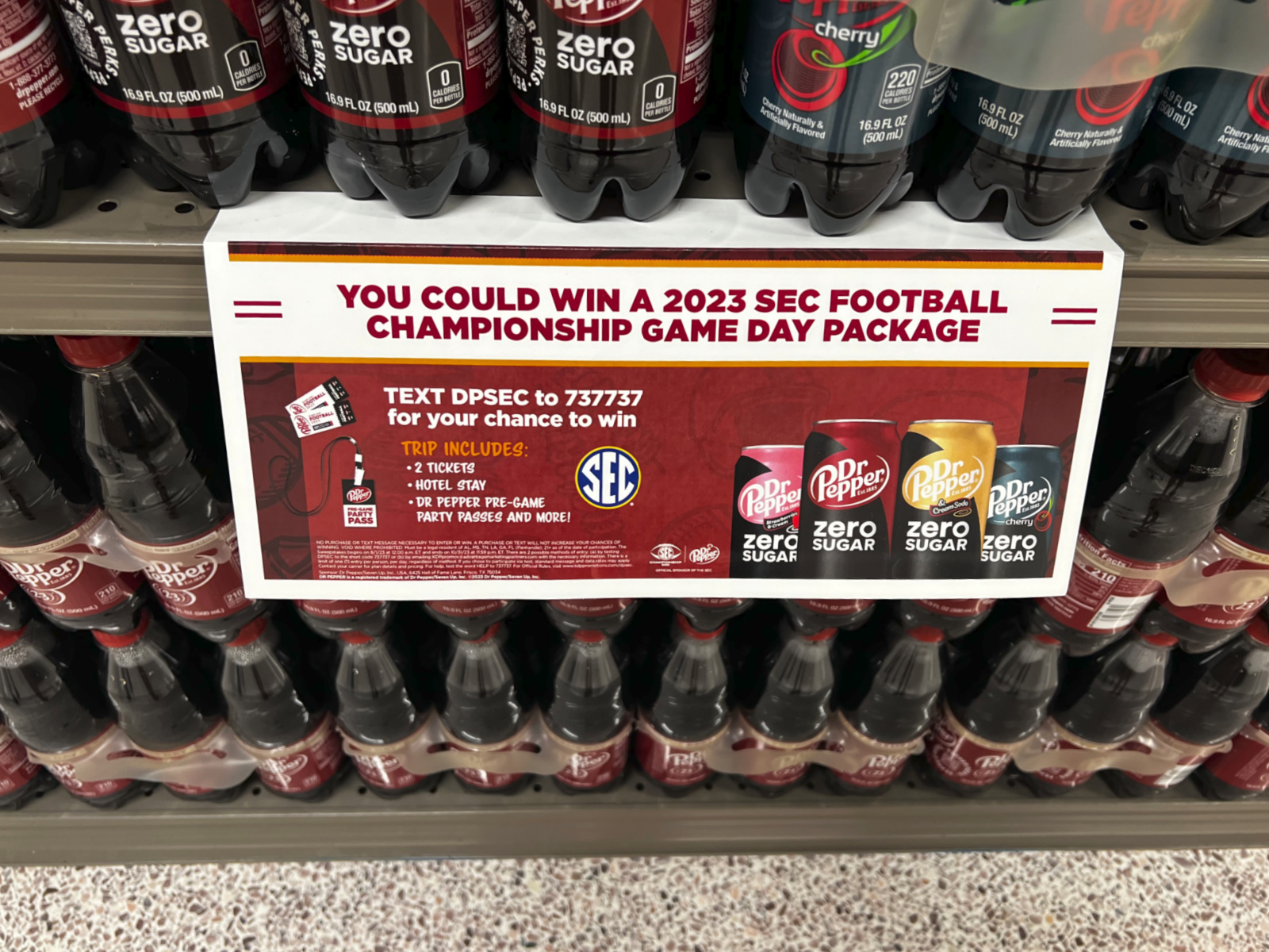 Dr Pepper Sweepstakes – Enter To Win A Trip To The 2023 SEC Championship Game Day Package