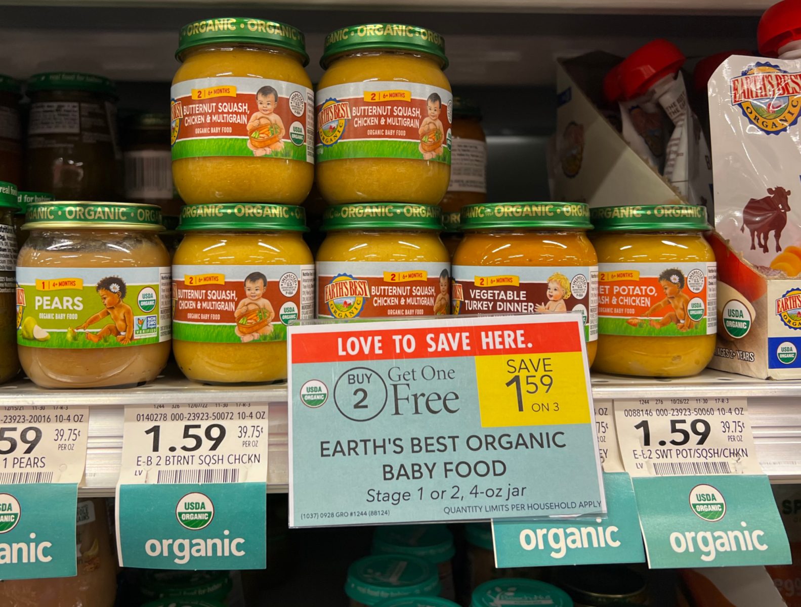 Earth’s Best Organic Baby Food As Low As 73¢ Per Jar At Publix