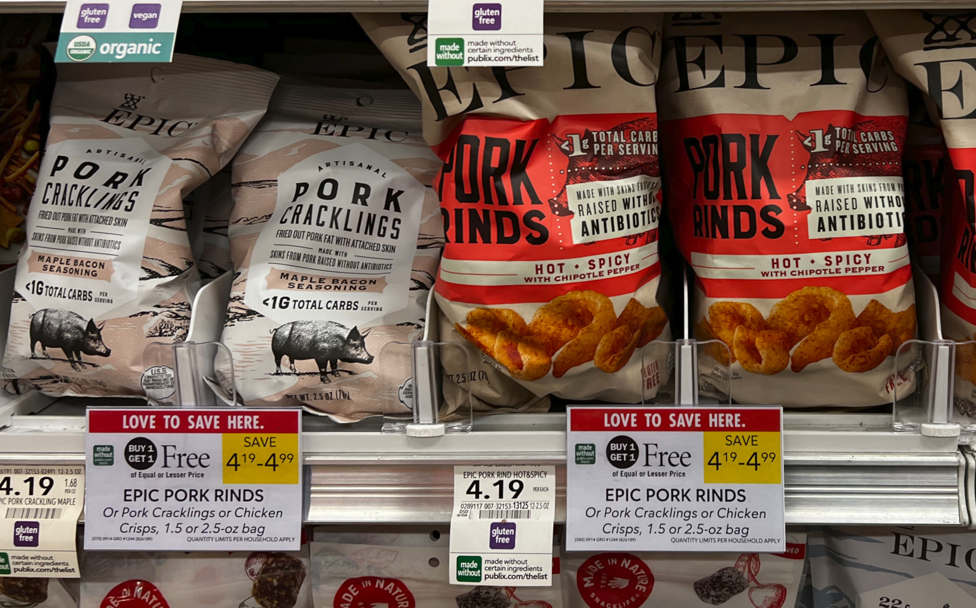 Epic Pork Rinds Or Cracklings Just 1.60 At Publix (Regular Price 4.19