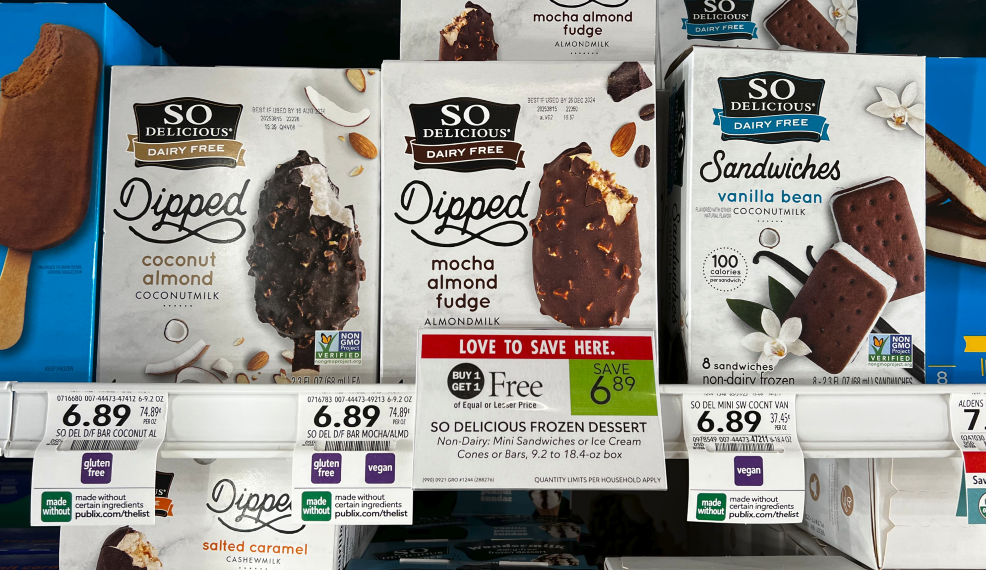 Get So Delicious Dairy Free Frozen Novelty Desserts As Low As FREE At