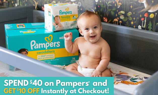 Score Big Savings On Pampers Products – Spend $40 And Get $10 Off Instantly At Checkout