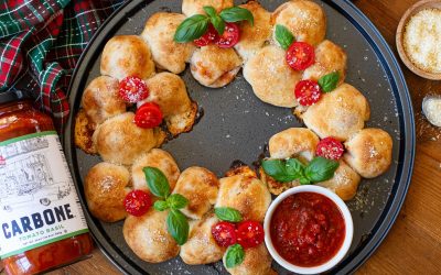 Grab Carbone Sauce And Kick Up Pizza Night With This Pepperoni Pizza Wreath