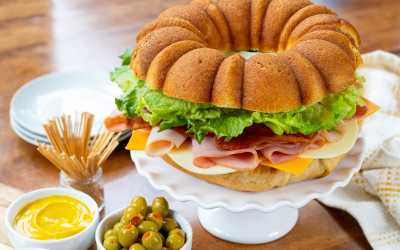 Celebrate The Holidays With A Party Sandwich Ring Made With Smithfield® Prime Fresh Delicatessen Meats