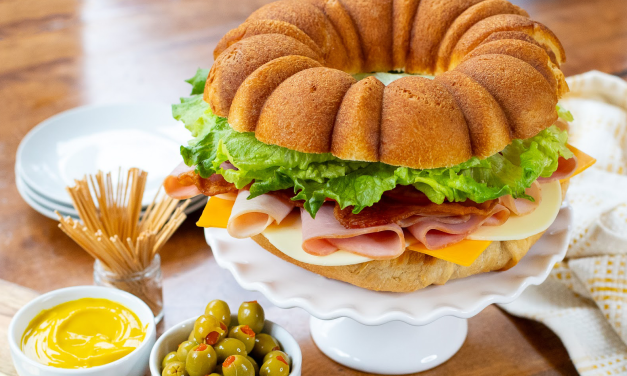 Celebrate The Holidays With A Party Sandwich Ring Made With Smithfield® Prime Fresh Delicatessen Meats