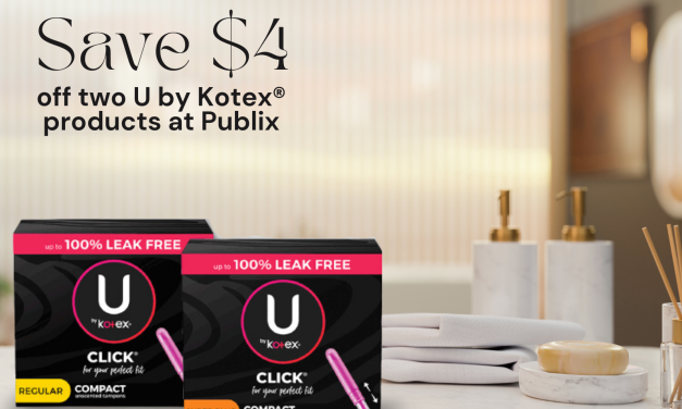 Mix & Match To Save $4 On U by Kotex® Products At Publix