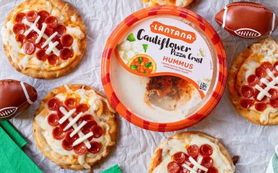 Try Lantana Cauliflower Pizza Crust Hummus – The Ultimate Game Day Snack!