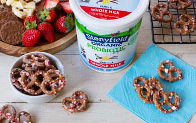 Serve Up Delicious Yogurt Covered Pretzels Made With Stonyfield Yogurt