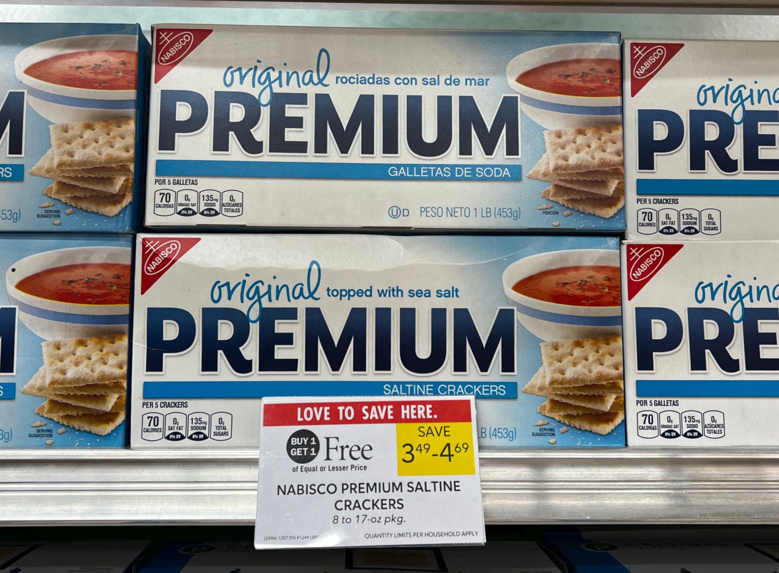 Nabisco Premium Saltine Crackers As Low As 1.25 Per Box At Publix