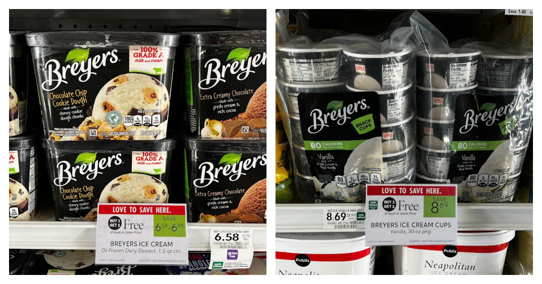 Stock Your Freezer With Your Favorite Breyers Flavors & Save At Publix