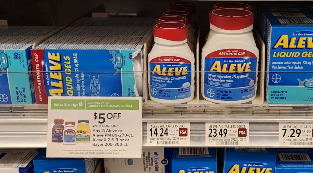 Aleve Coupons Make The Big Bottles As Low As $8.74 At Publix (Regular ...
