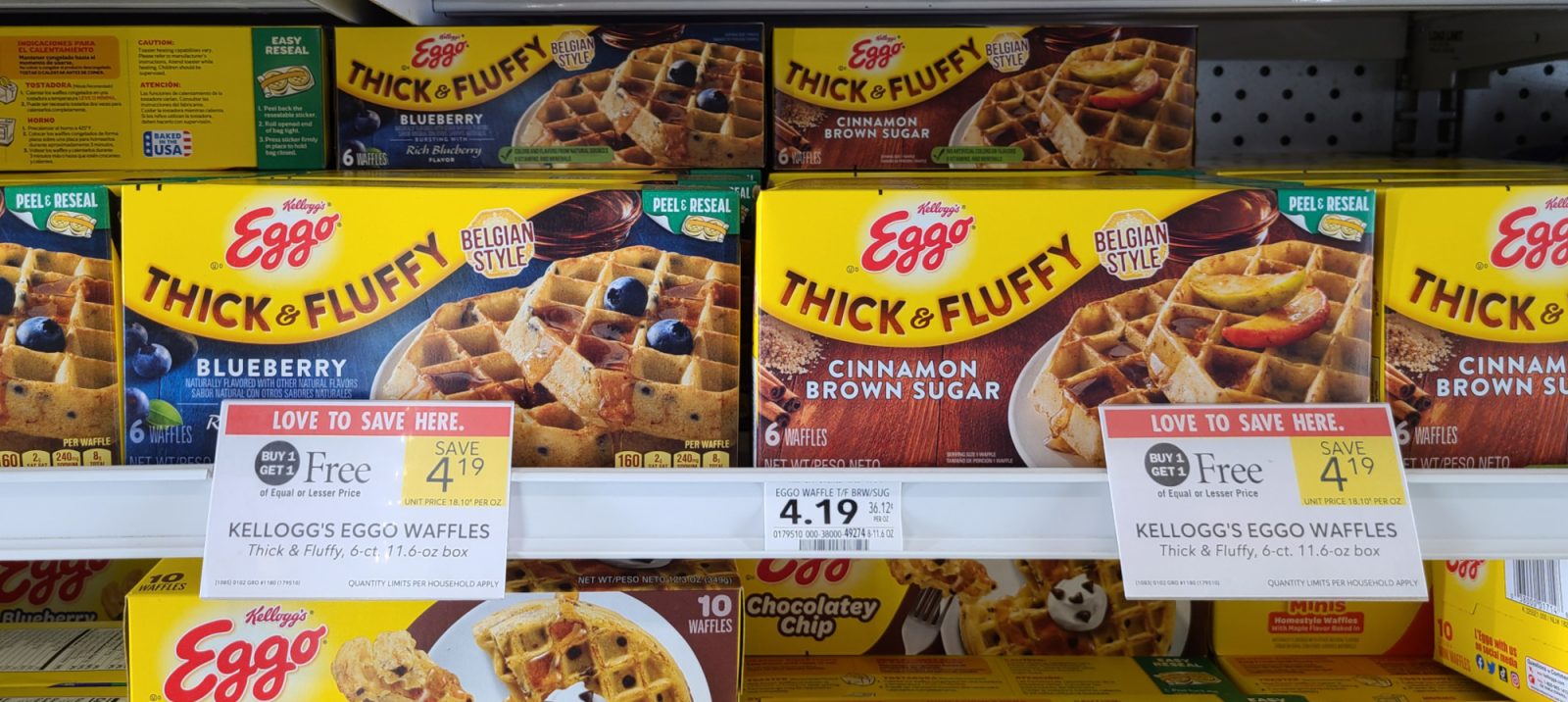 Kellogg’s Eggo Thick & Fluffy Waffles Are As Low As 1.60 Per Box At