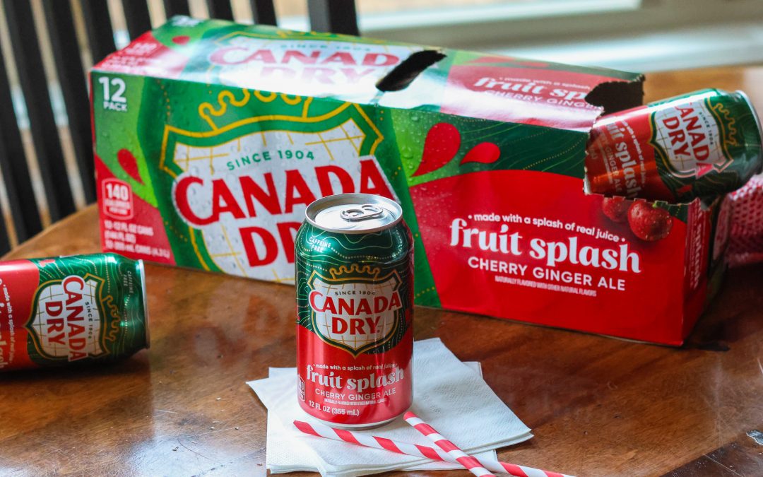 Canada Dry Fruit Splash Ginger Ale 12-Packs As Low As $3 Each At Publix