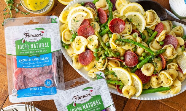 Grab Savings On Fiorucci All Natural Salami & Try My Spring Tortellini Salad with Crispy Salami
