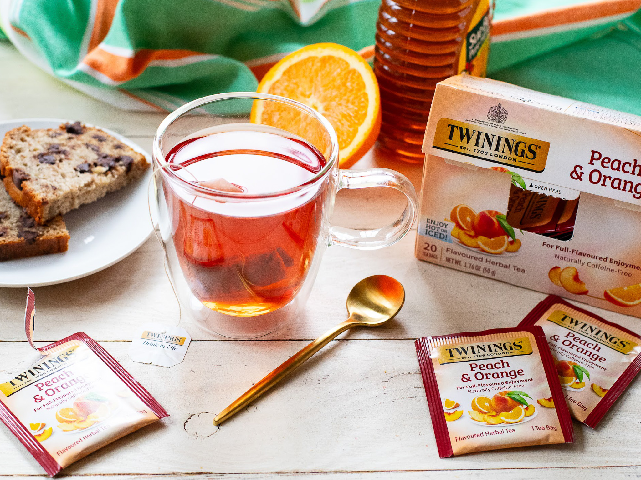 Twinings peach orange