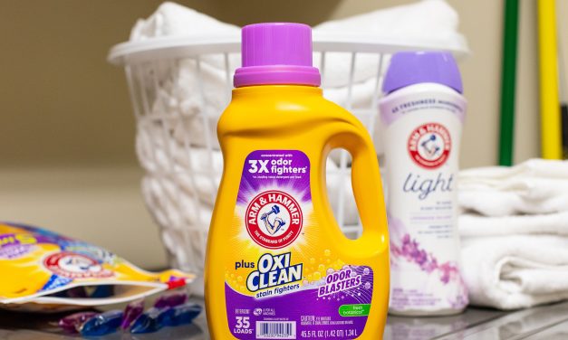 Don’t Miss Your Chance To Grab A Super Deal On ARM & HAMMER™ Plus OxiClean™ Detergent At Publix