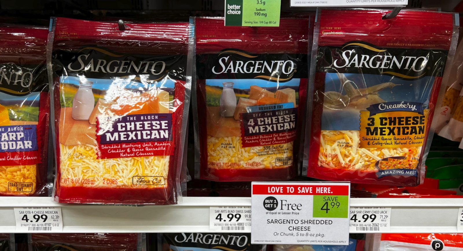 Sargento Shredded Cheese As Low As $2 At Publix - iHeartPublix