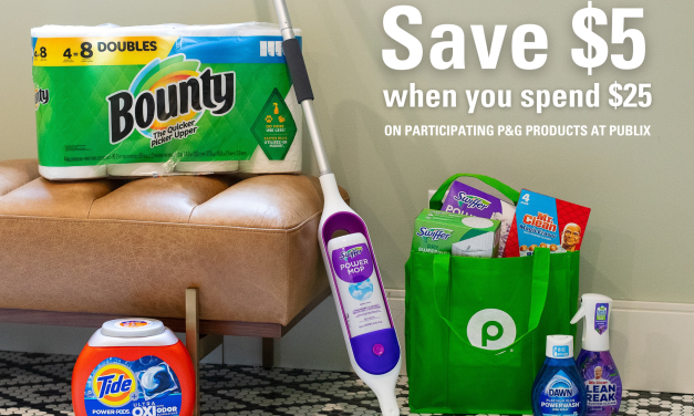 Still Time To Save $5 On Participating P&G Brands When You Shop At Publix