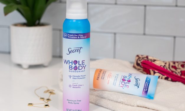 Secret Whole Body Spray Deodorant As Low As $8.99 At Publix (Regular Price $13.99)