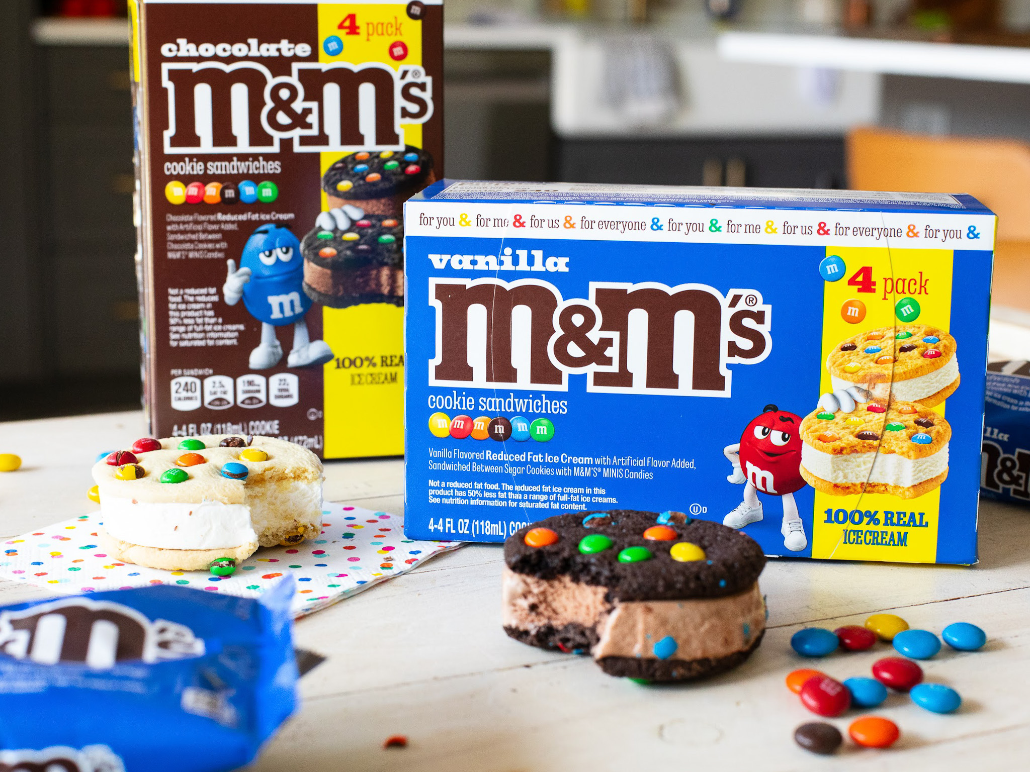 M&M’s Ice Cream Sandwich -1