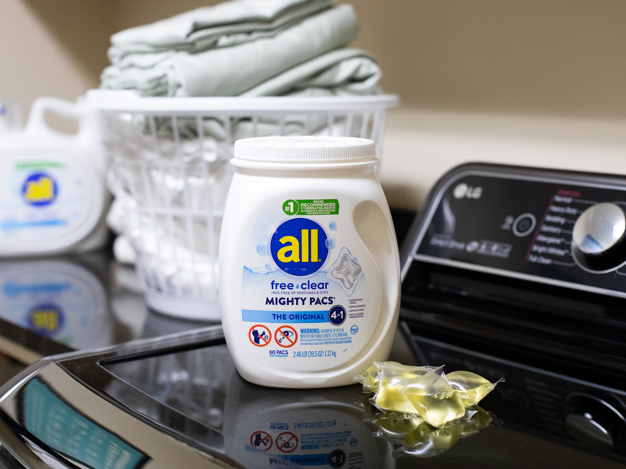 All detergent mighty pacs