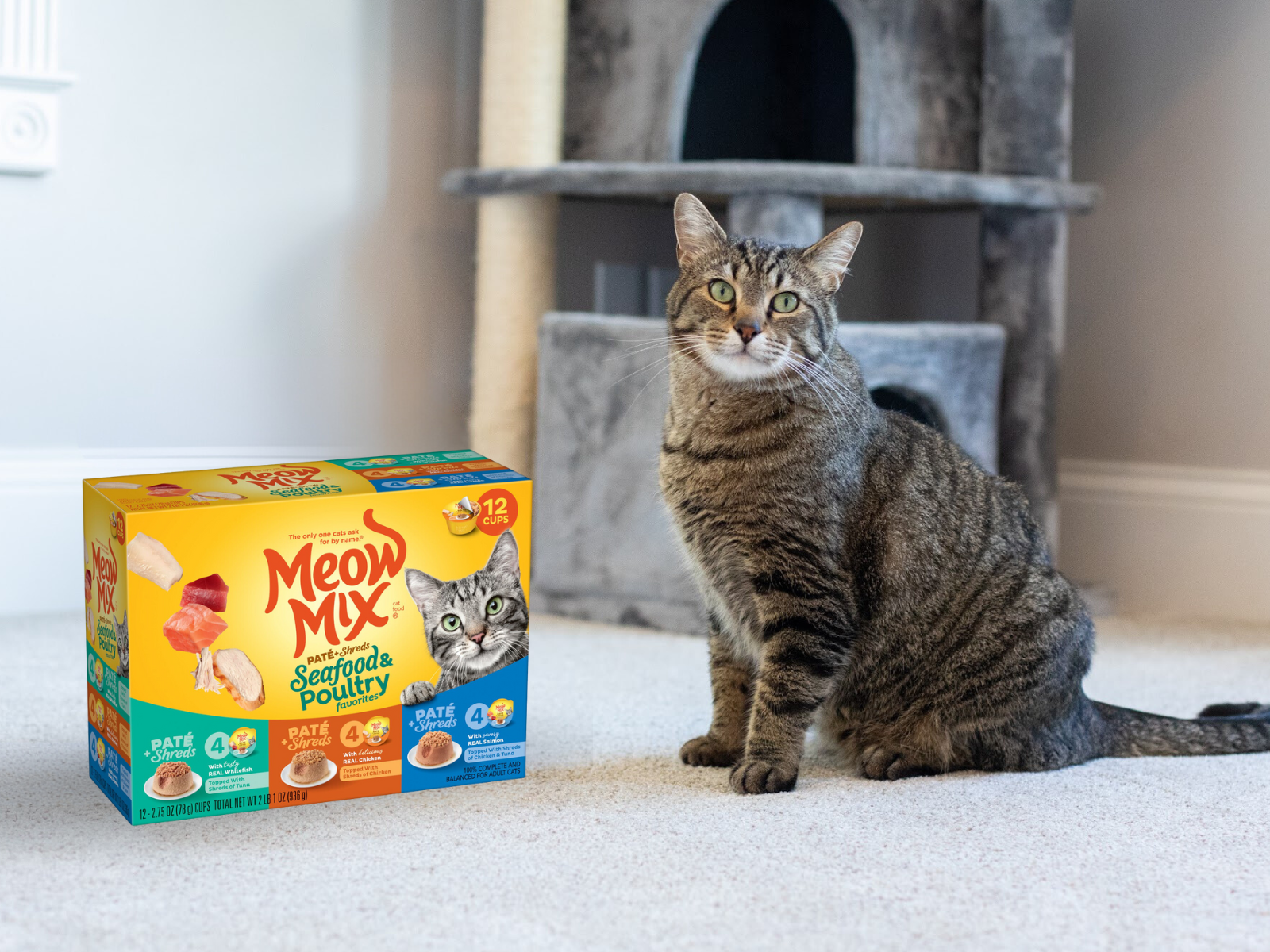 Meow Mix Seafood 12 pk