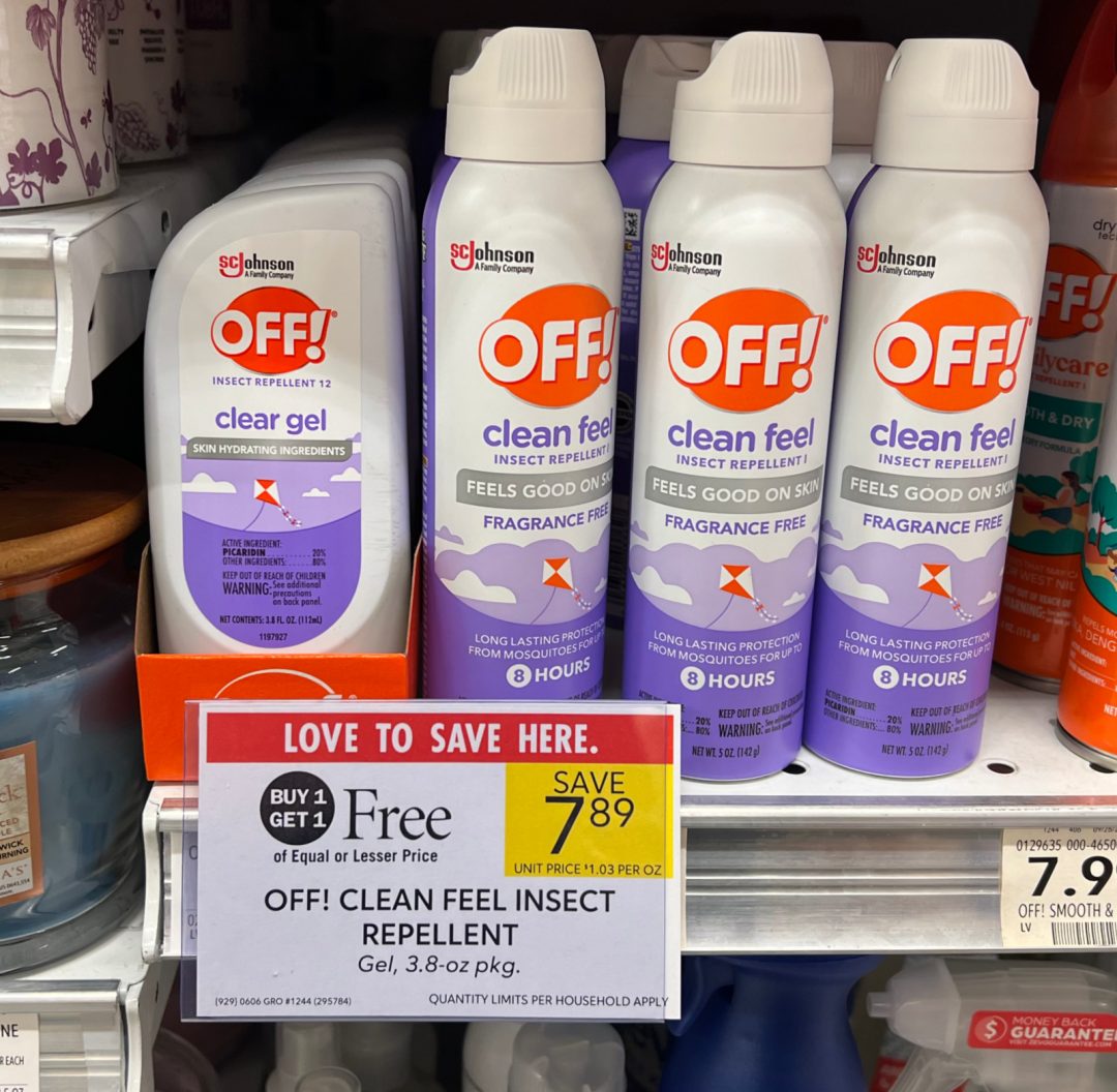 Get Off! Clean Feel Insect Repellent For Just 2.95 At Publix