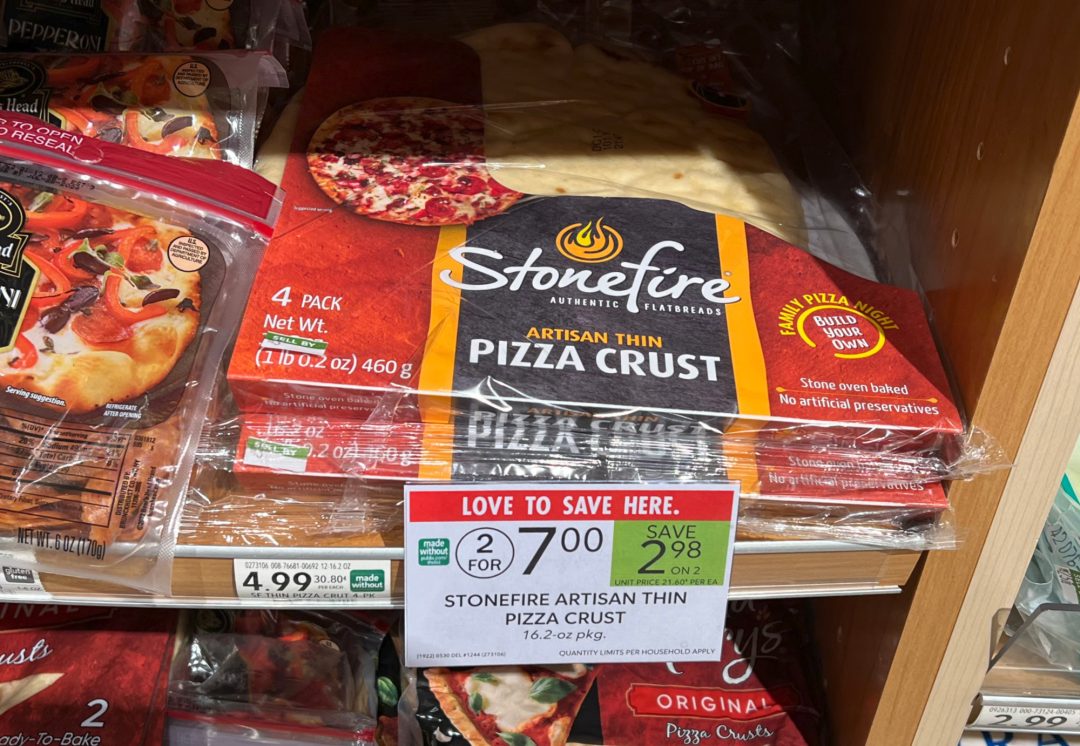 Get Stonefire Artisan Pizza Crust Or Dippers For Just 2.50 At Publix