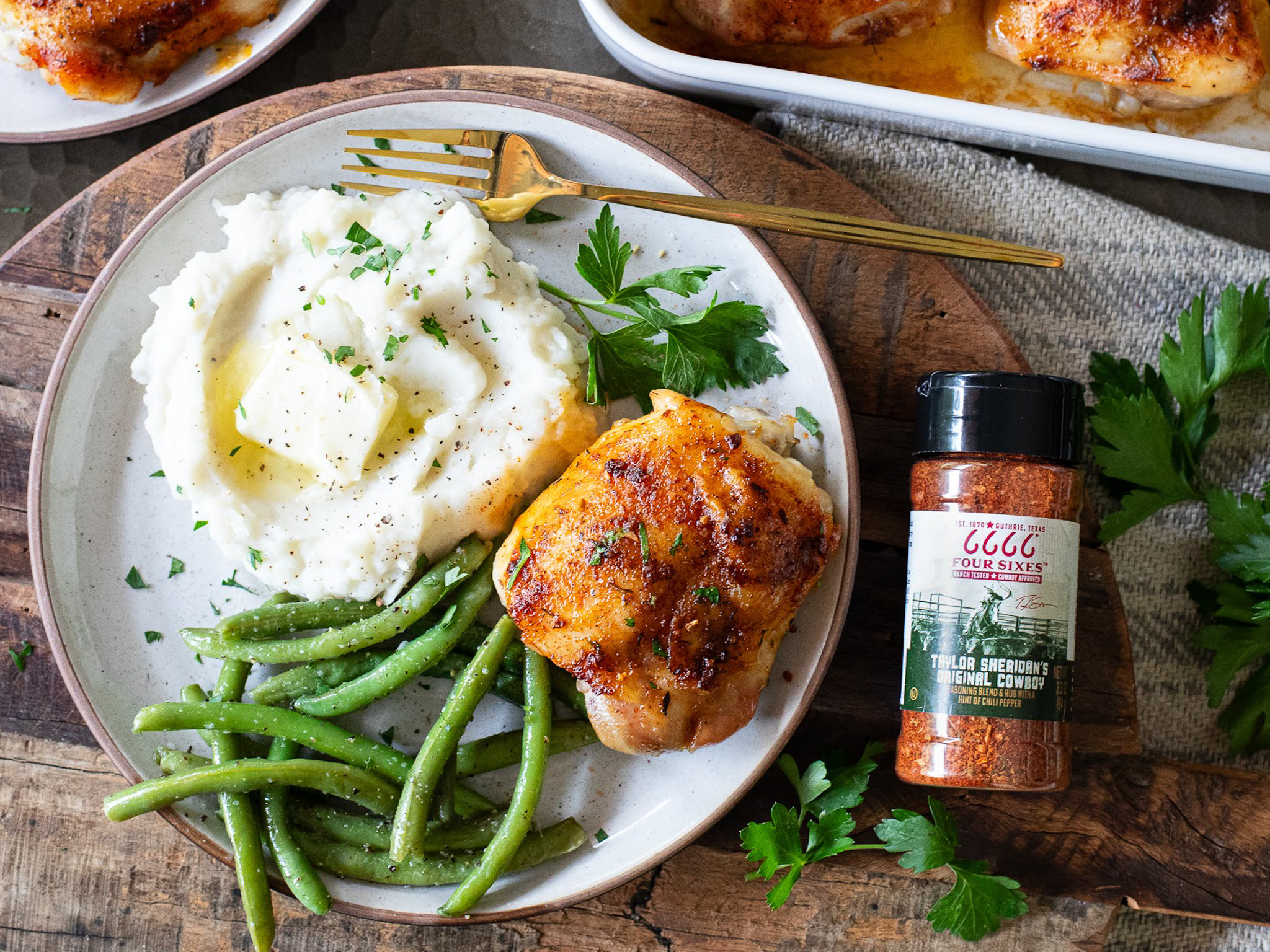 Four Sixes Seasoning chicken Thighs