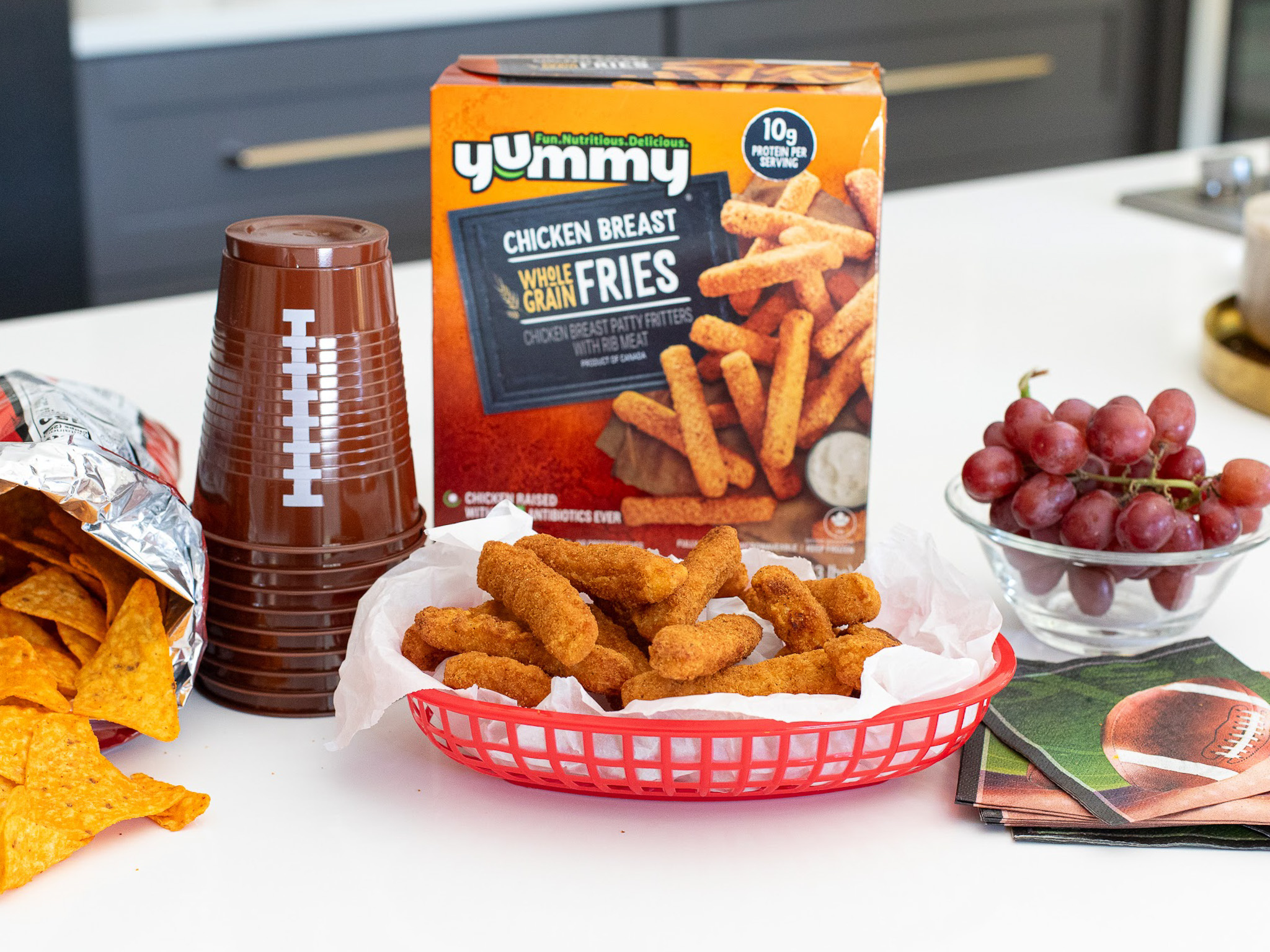 Yummy Chicken Fries Football Tailgate
