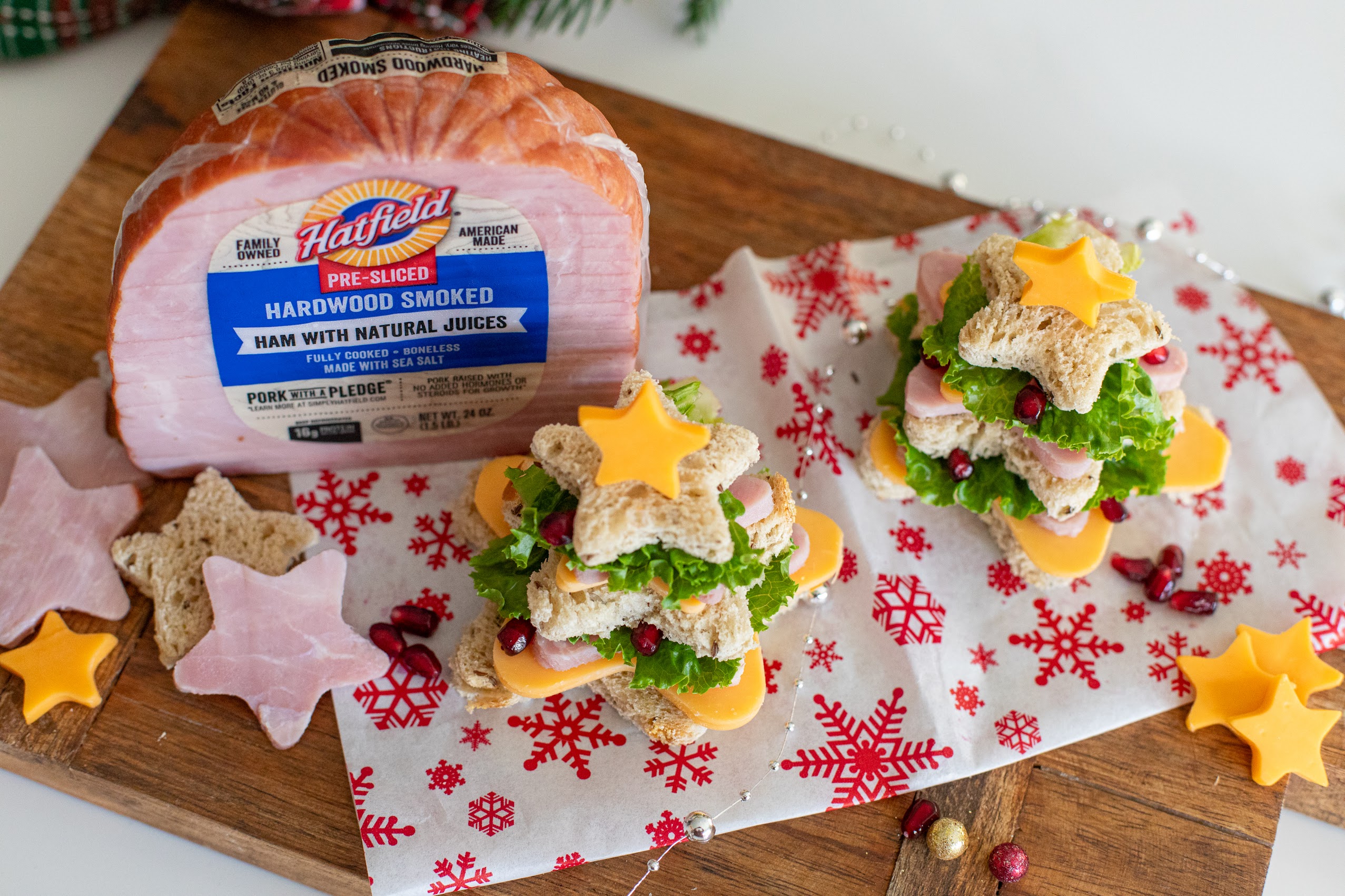 Hatfield Christmas Ham Sandwich Stacks