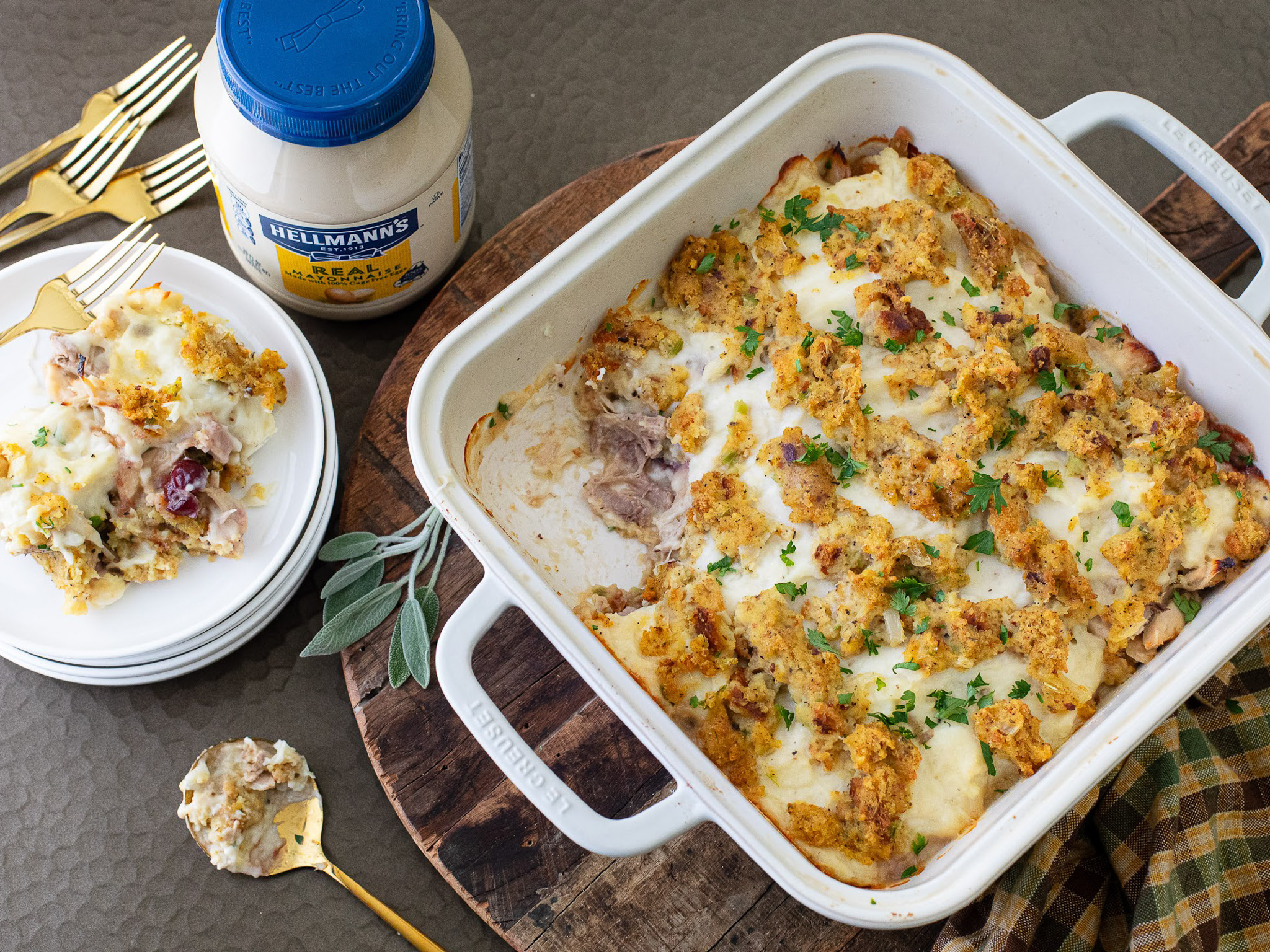 Thanksgiving Leftover Turkey Casserole