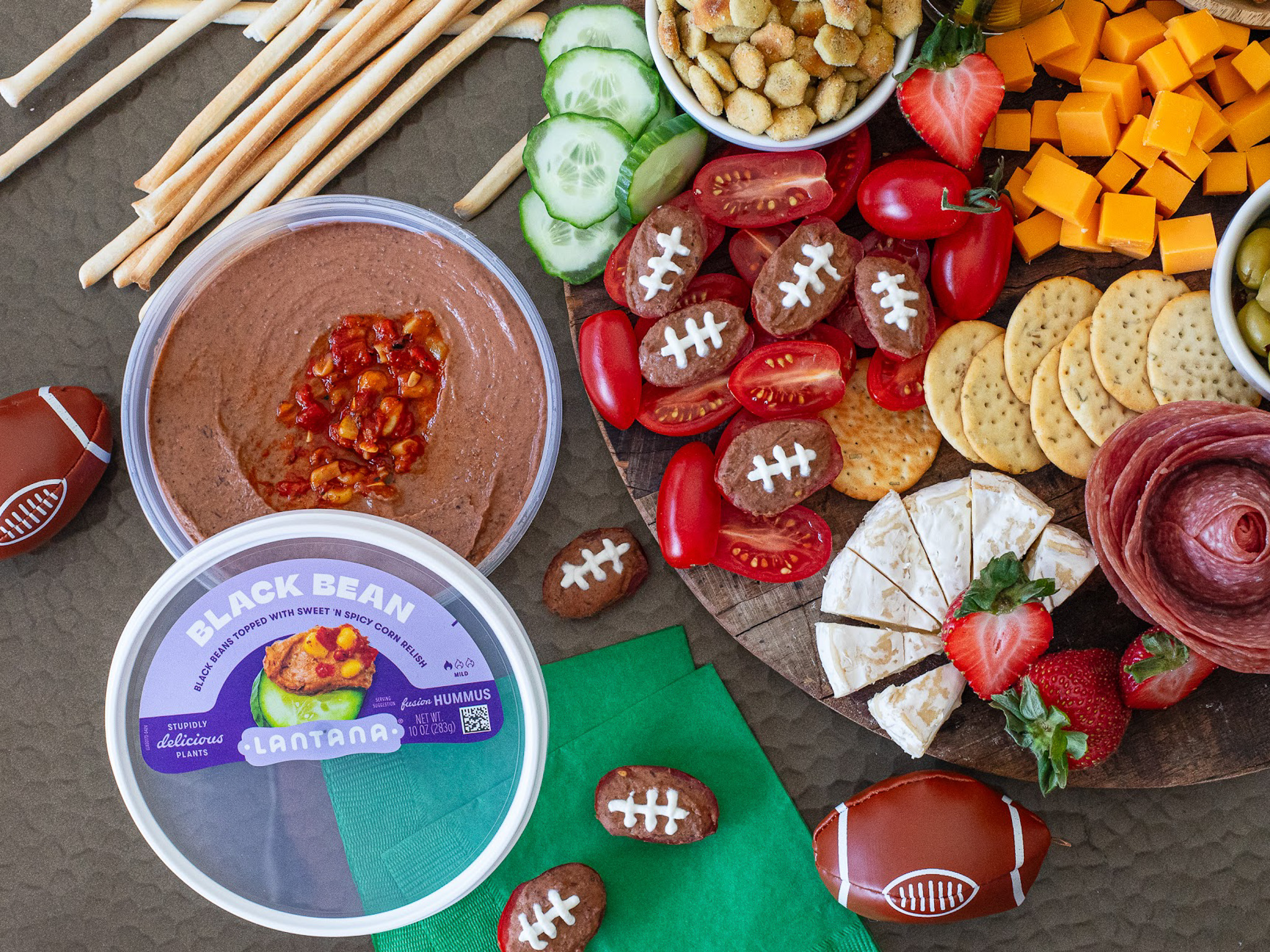 Lantana Black Bean Footballs