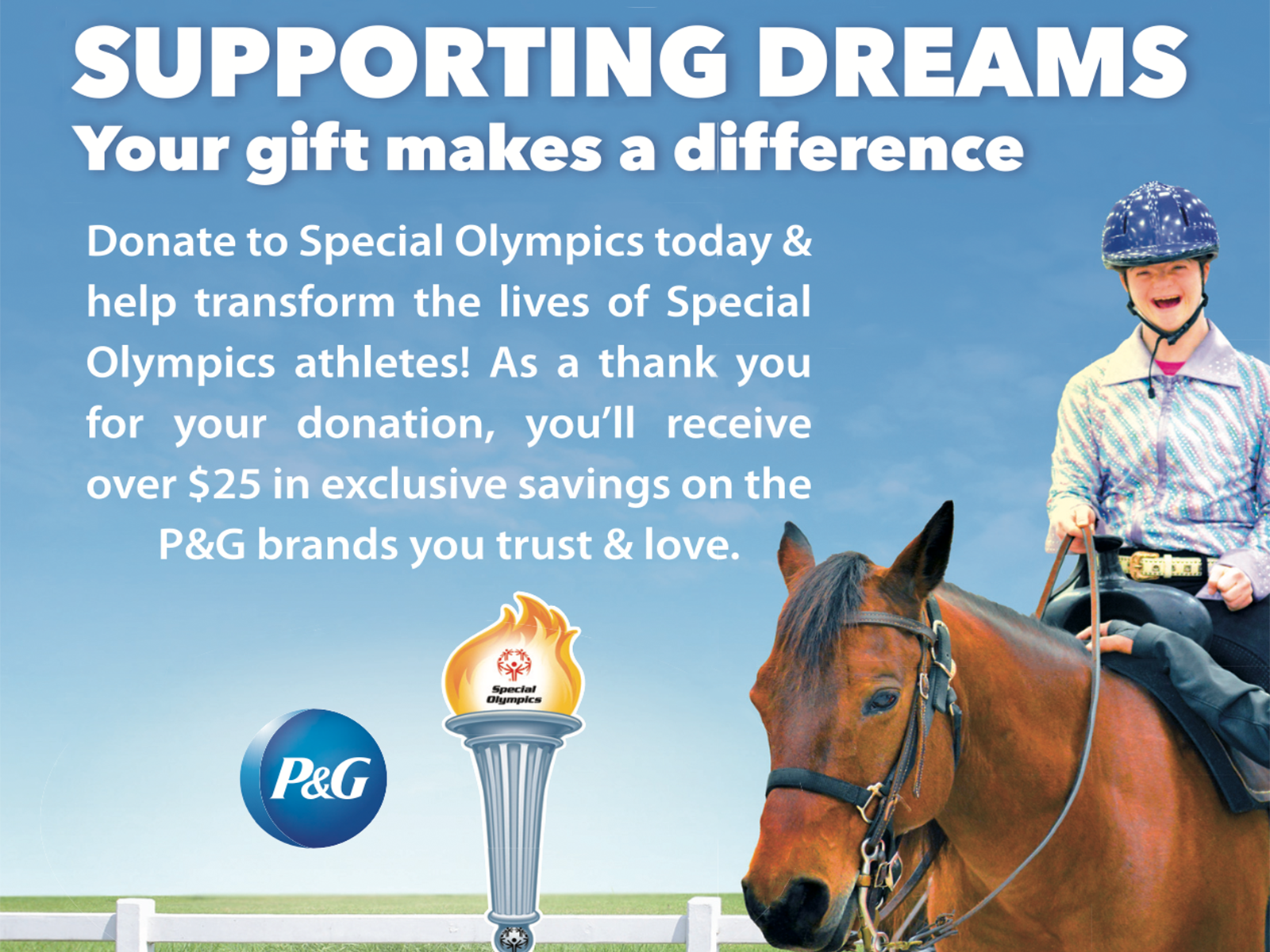 special olympics donation