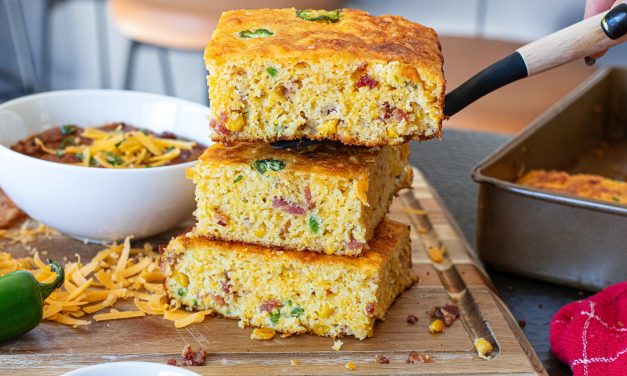 BOGO Hatfield Bacon Means It’s Time For Bacon Cheddar & Jalapeno Cornbread!