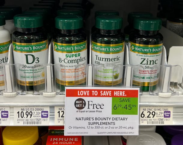 Get Nature’s Bounty Vitamins As Low As $1.15 At Publix - iHeartPublix