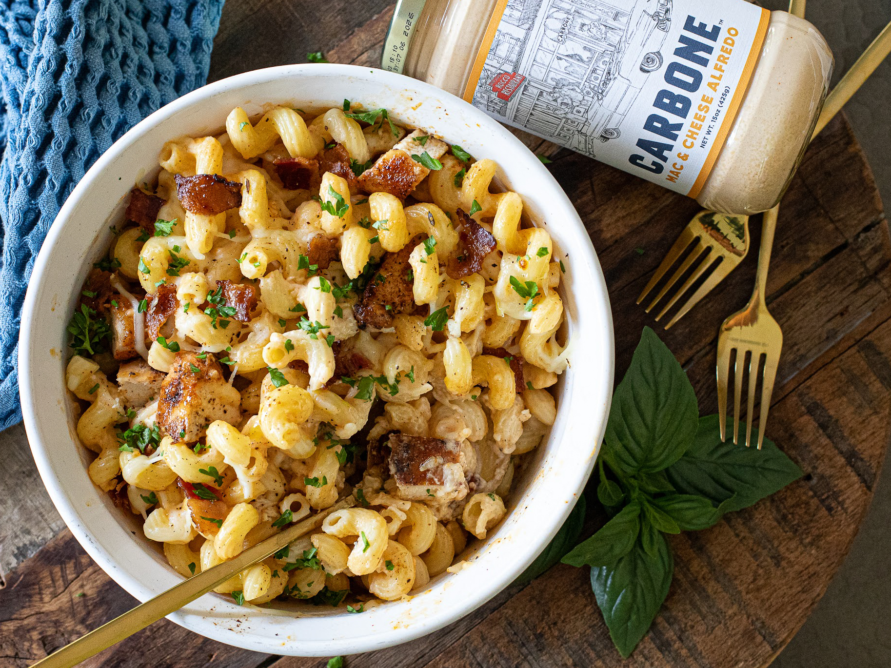 Carbone Mac & Cheese Alfredo Grilled Chicken Bacon-2