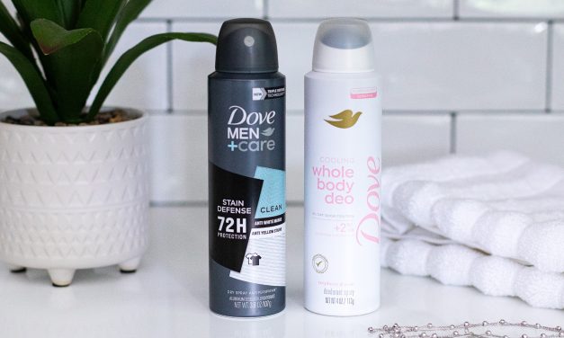 Dove Whole Body Deodorant Spray As Low As $5.99 At Publix (Regular Price $12.49)