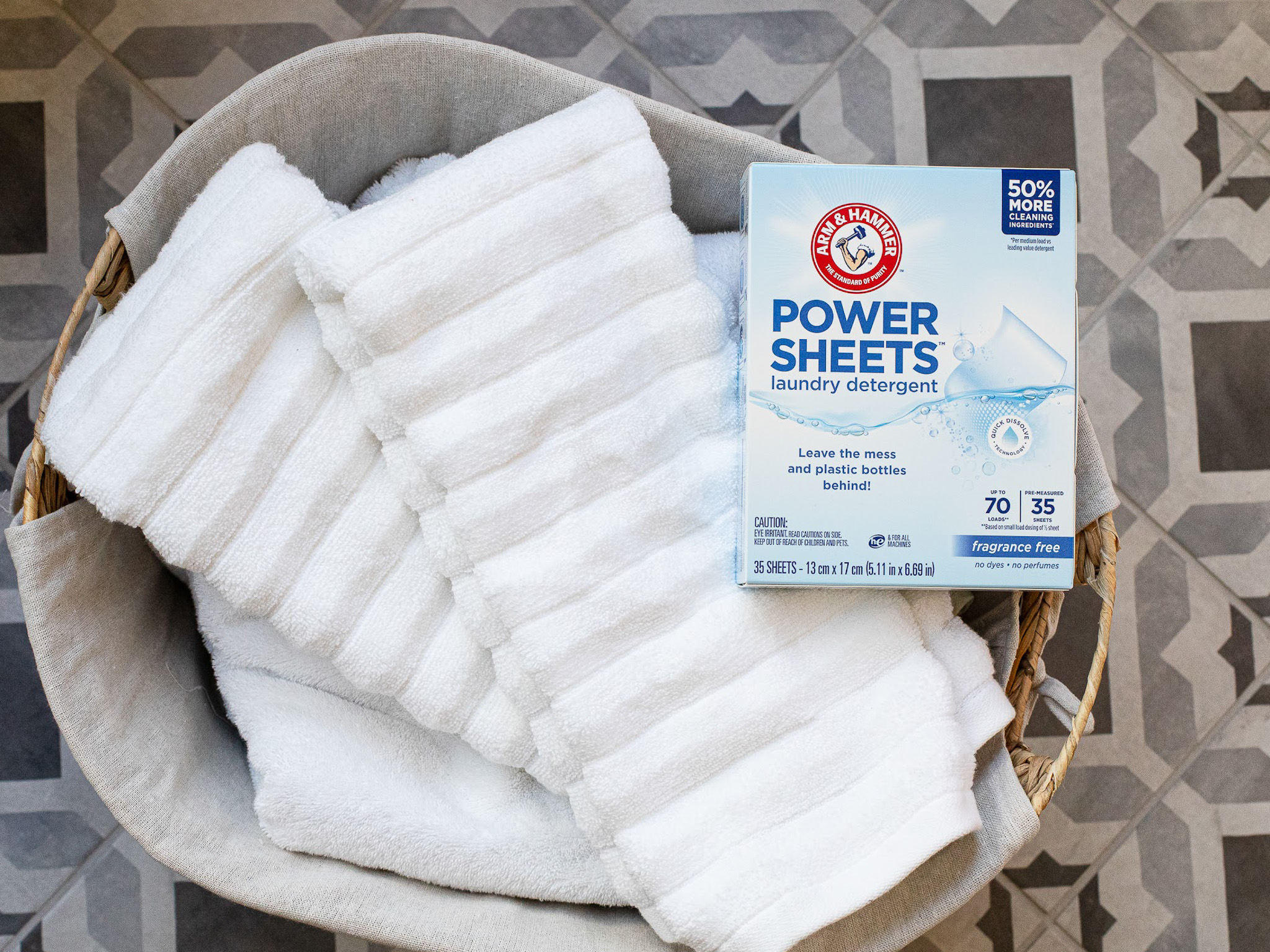 Arm Hammer Power Sheets – white