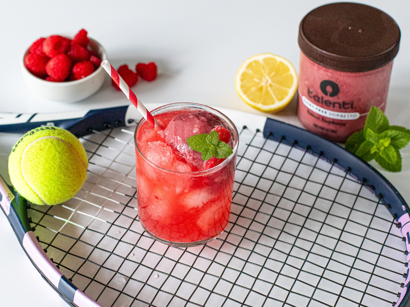 Talenti Raspberry Smash mocktail recipe