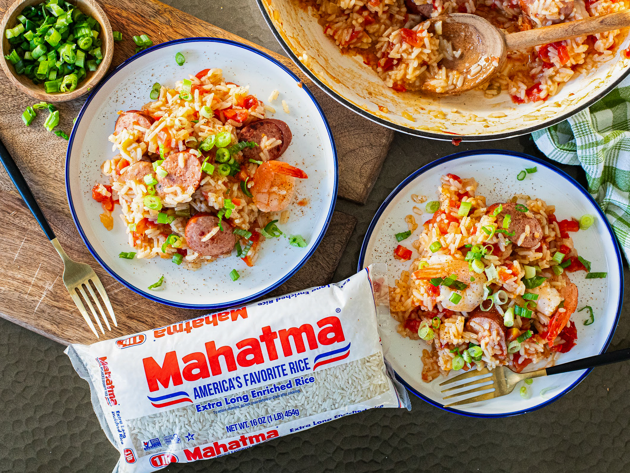 Mahatma Skillet Shrimp and Sausage Jambalaya