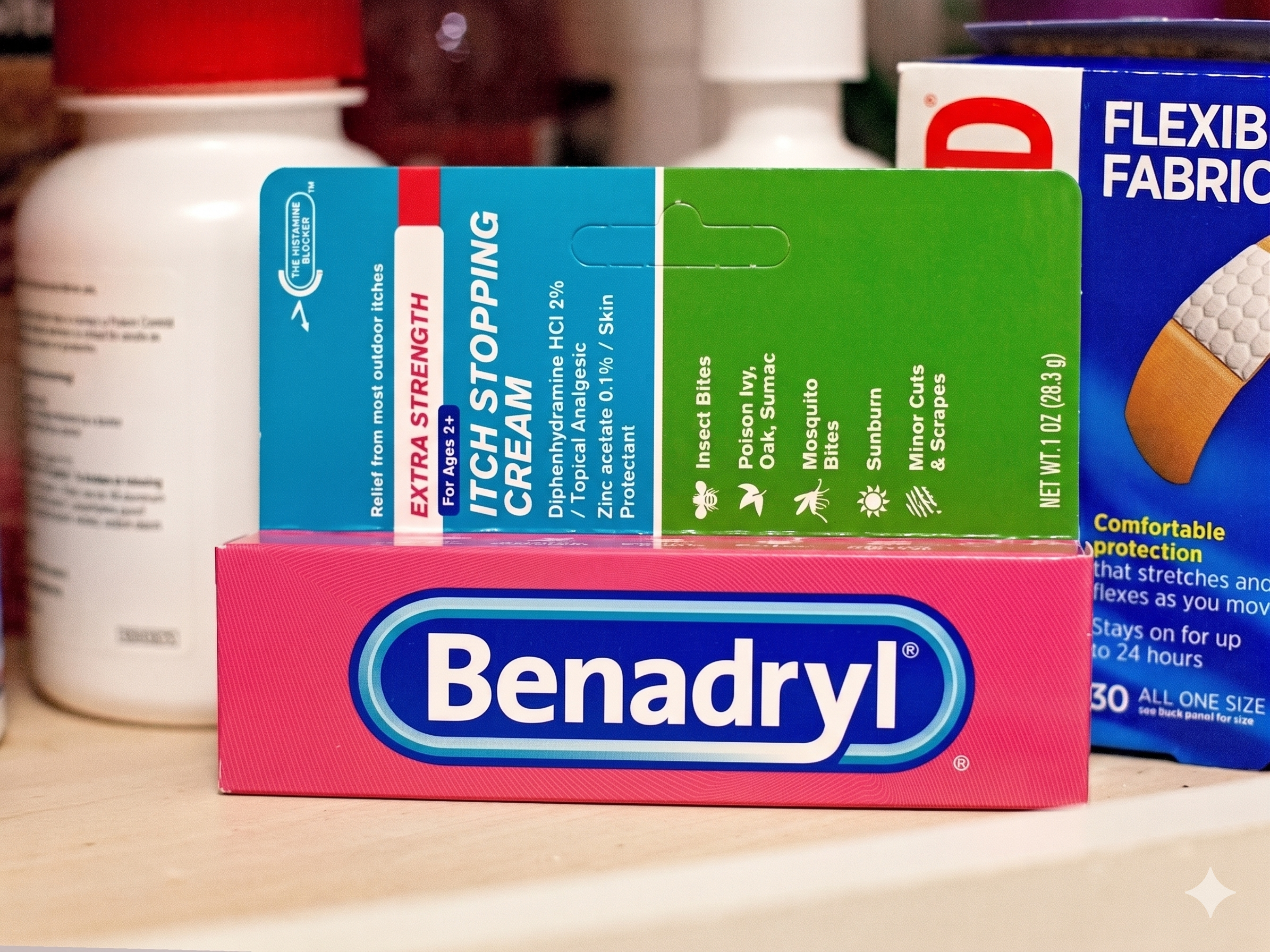 Benadryl Itch Cream-pink
