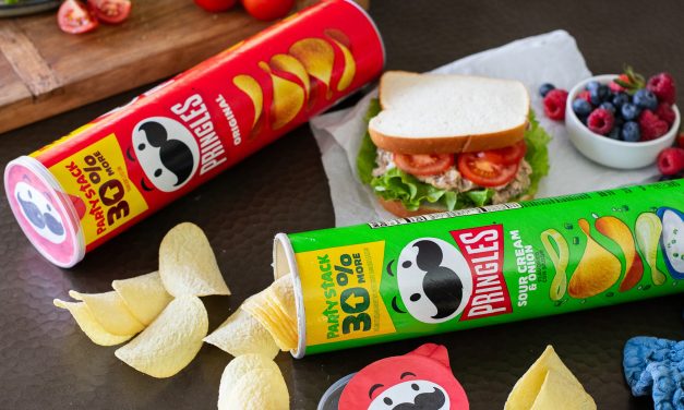 Get The Party Stack Cans Of Pringles Potato Crisps For Just 90¢ Each