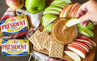 Quick Back-To-School Snack – Salted Caramel Apple Dip Made With Président® Butter